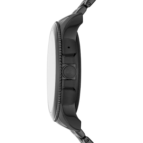 Fossil gen 5e 0830 Dial colour black Strap colour black Strap material stainless steel (used