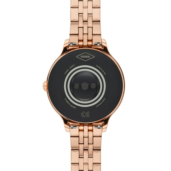 Fossil gen 5e 0653 Dial colour gold with stones Strap metiral stainless steel Strap coloue gold (Used)