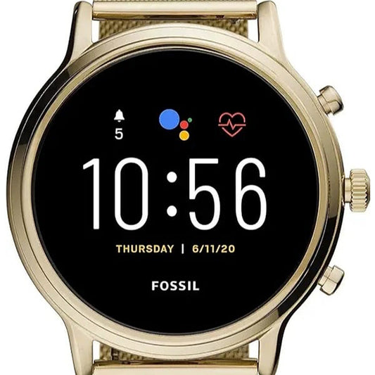 Fossil juliana HR 2606 watch multi gender used Non Orignal metal straps Golden