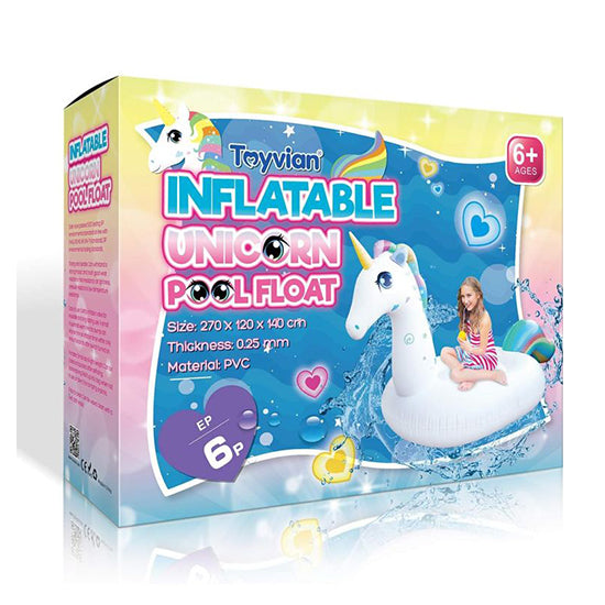 Giant Inflatable Unicorn Float (270x120x140cm)