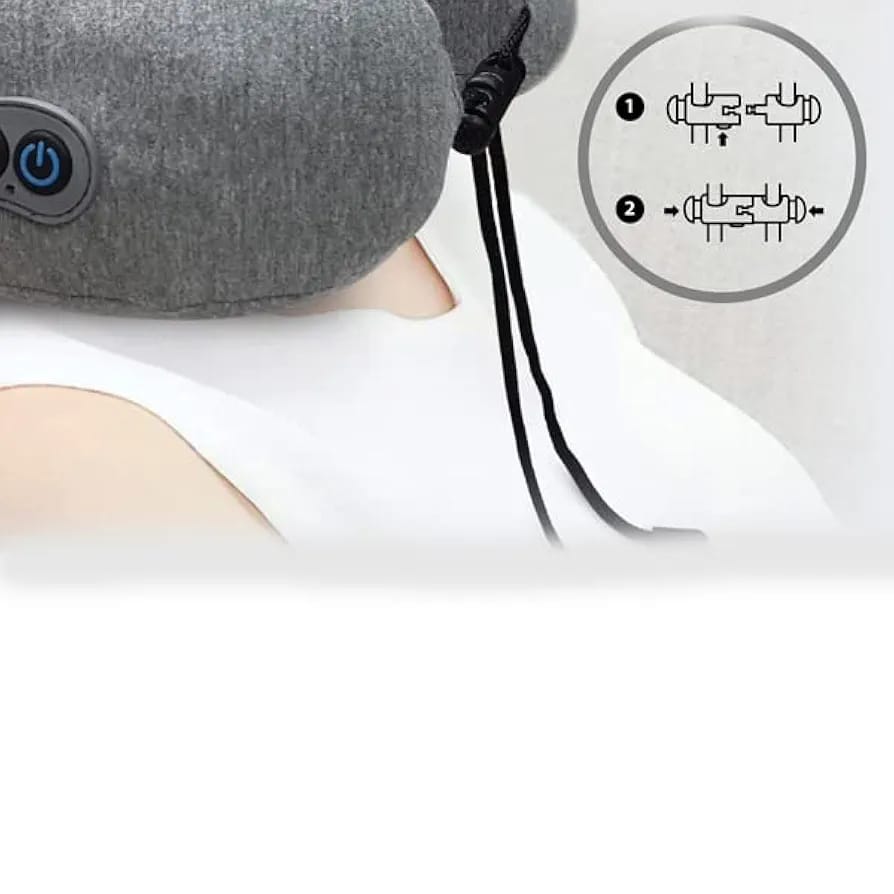 OTO Soothie ST-008 Neck Massager Pillow Travel Napping 3D Support Memory Foam 3 Level Speed Dual Direction