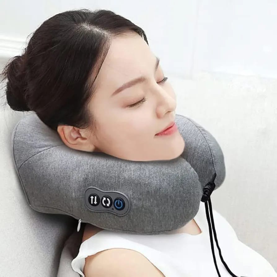 OTO Soothie ST-008 Neck Massager Pillow Travel Napping 3D Support Memory Foam 3 Level Speed Dual Direction