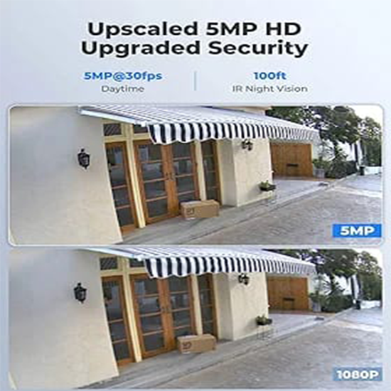 REOLINK RLC 510-A PoE Outdoor Home Security Cameras, 5MP Surveillance IP Cameras, Smart Human/Vehicle Detection WITHOUT BOX