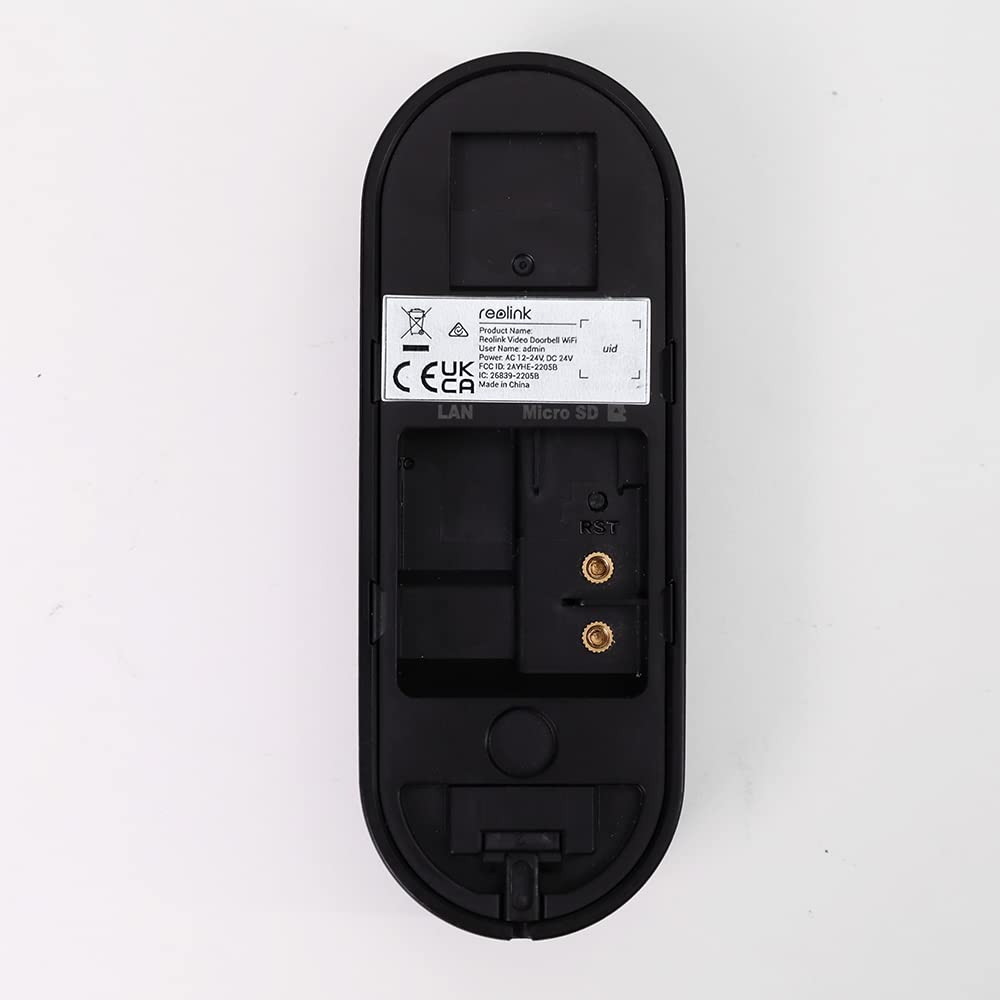 REOLINK Video Doorbell WiFi Camera -5mp Outdoor, 2.4G WiFi, 4:3 Wide View Angle, Smart Detection, Local Storage, No Subscription Front Door Home Security, Customized Chime V2 (Without box scratches on body)