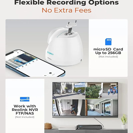 REOLINK RLC 820-A 4K Security Camera Outdoor System, IP PoE Dome Surveillance Camera with Human/Vehicle Detection {WITHOUT BOX}