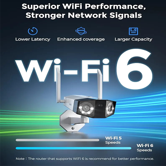 REOLINK 4K WiFi Security Camera 4MP with Ultra-Wide Angle, 2.4/5 GHz Plug-in WiFi Outdoor Camera BOX PACKED WITH COMPELETE AXXESRIOES