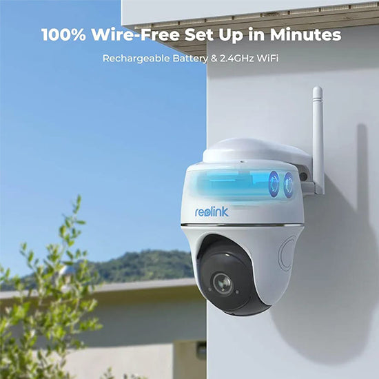 Reolink argus pt 1080p with 2 way audio with box and accessories COLOUR FADE