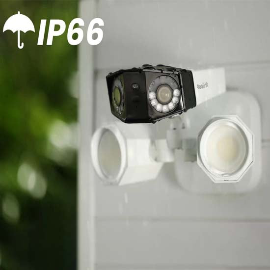 Reolink duo floodlight poe 8mp poe camera 2 way audio 180° wide angle view color night vision onvif camera memory card supported up to 512gb (without box used)
