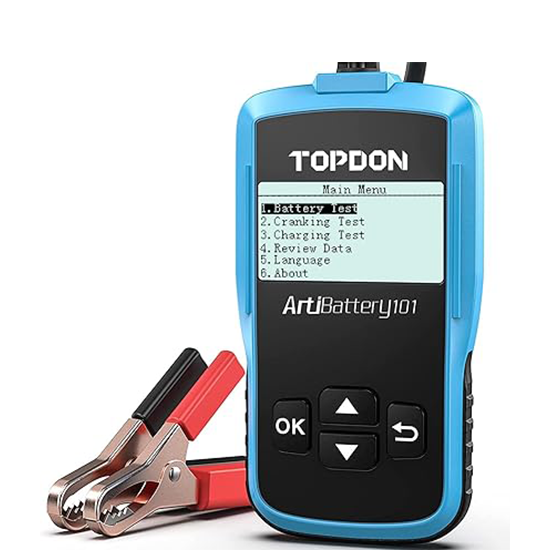 TOPDON Batterietester 12V KFZ Batterie Detektor Prüfer Auto Diagnosetester AB101 TOPDON Batterietester 12V KFZ Batterie Detektor Prüfer Auto Diagnosetester AB101