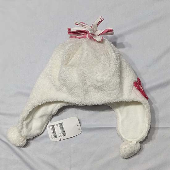 WHITE EAR COVER BABY CAP CM0139
