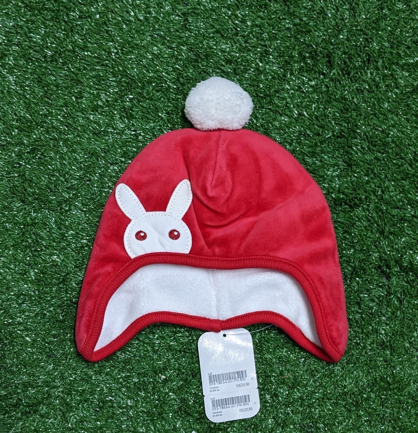 RED EAR COVER BABY CAP CM0140