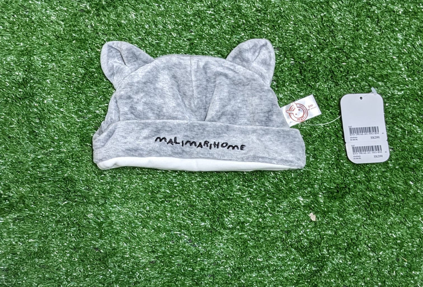 CAT STYLE BABY CAP COLOR GREY CM0136