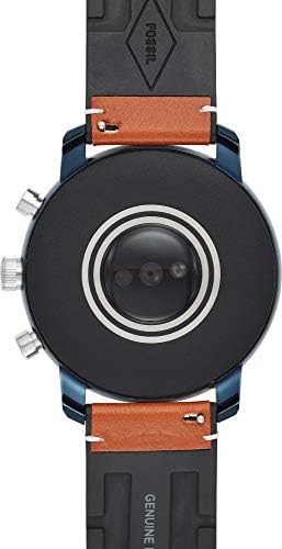 Fossil Men's carlyle Hr 0335 Watch with Digital Display and Leather Strap