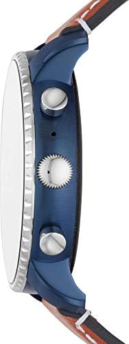 Fossil Men's carlyle Hr 0335 Watch with Digital Display and Leather Strap
