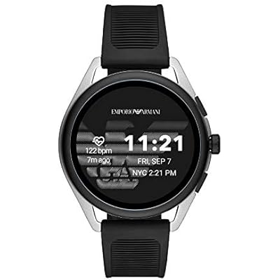 Emporio armani EA connected 0954 Dail colour golden black (Fade) Strap colour black Strap material black