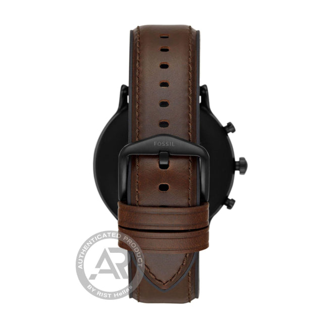 Fossil Carlyle HR 2483 Dail colour black Strap material leather strap colour brown