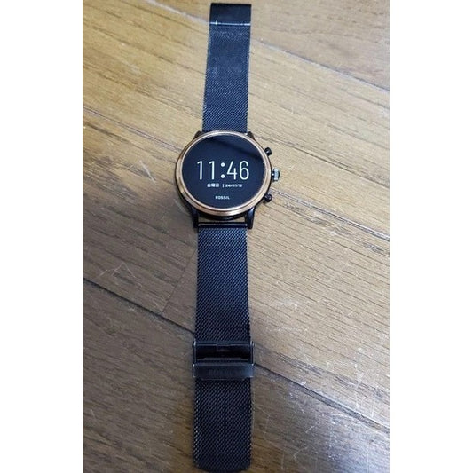 Fossil Juliana HR 2301  Dail colour black and golden Strap colour black  Strap material metal  (Local strap)