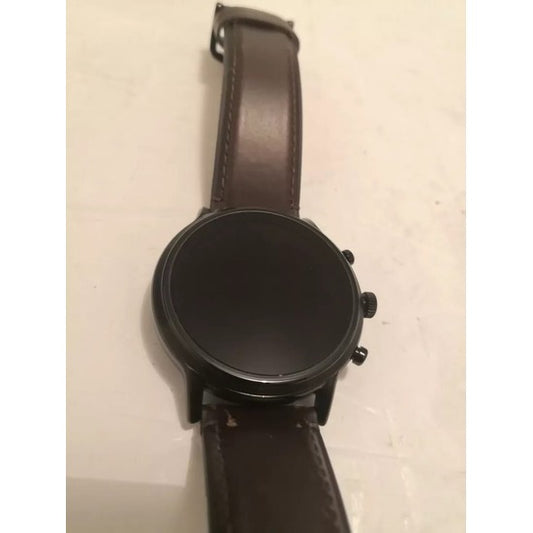 Fossil Carlyle HR 1089 Dail colour black  Strap material leather  Strap colour brown