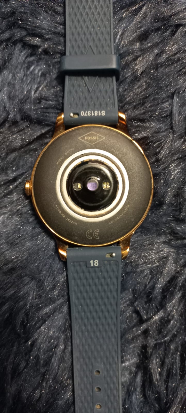 Fossil 5e 1978 (used) Bracelet silicone color blue Dail color Golden