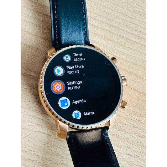 Q Explorist HR 0964 STRAPS Silicone Black Dail Gold