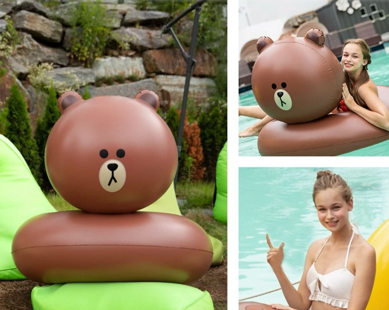 Brown Bear Travel Float (105x105x85cm)