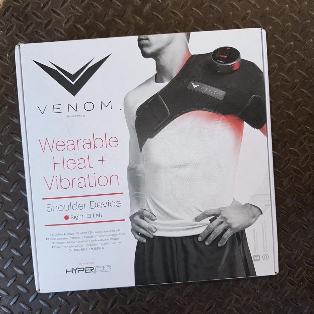Hyperice Venom Right Shoulder Wearable Heat and Vibration ContainerMall Hyperice Venom Right Shoulder Wearable Heat and Vibration ContainerMall