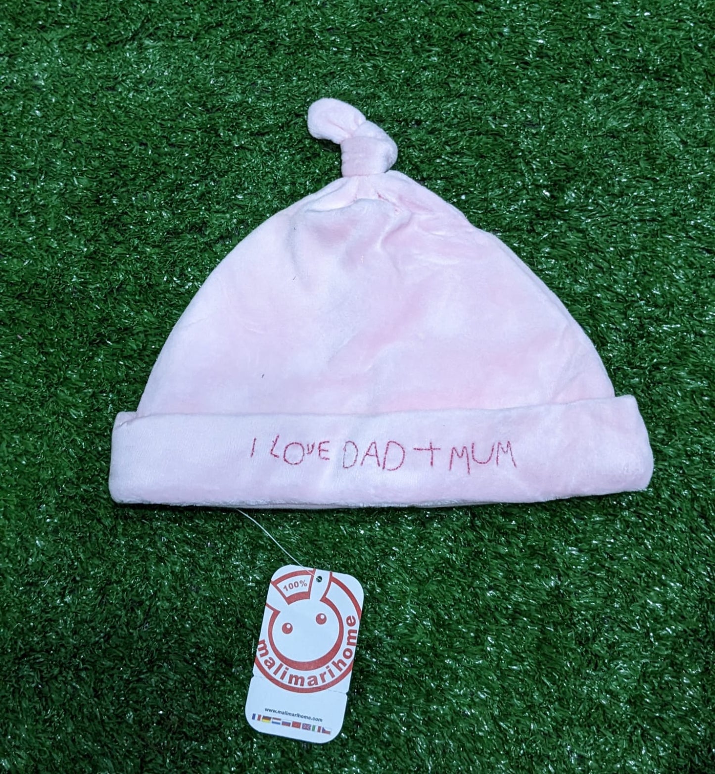 DOUBLE COTTON BABY CAP PINK CM0156