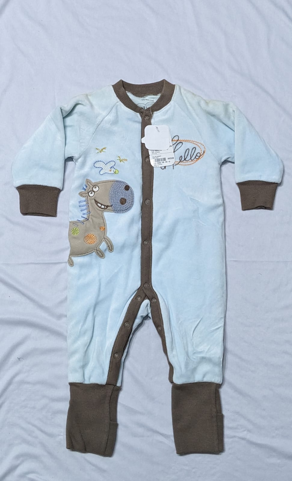 FULL SLEEVES DOUBLE COTTON FULL BODY ROMPER CM0129