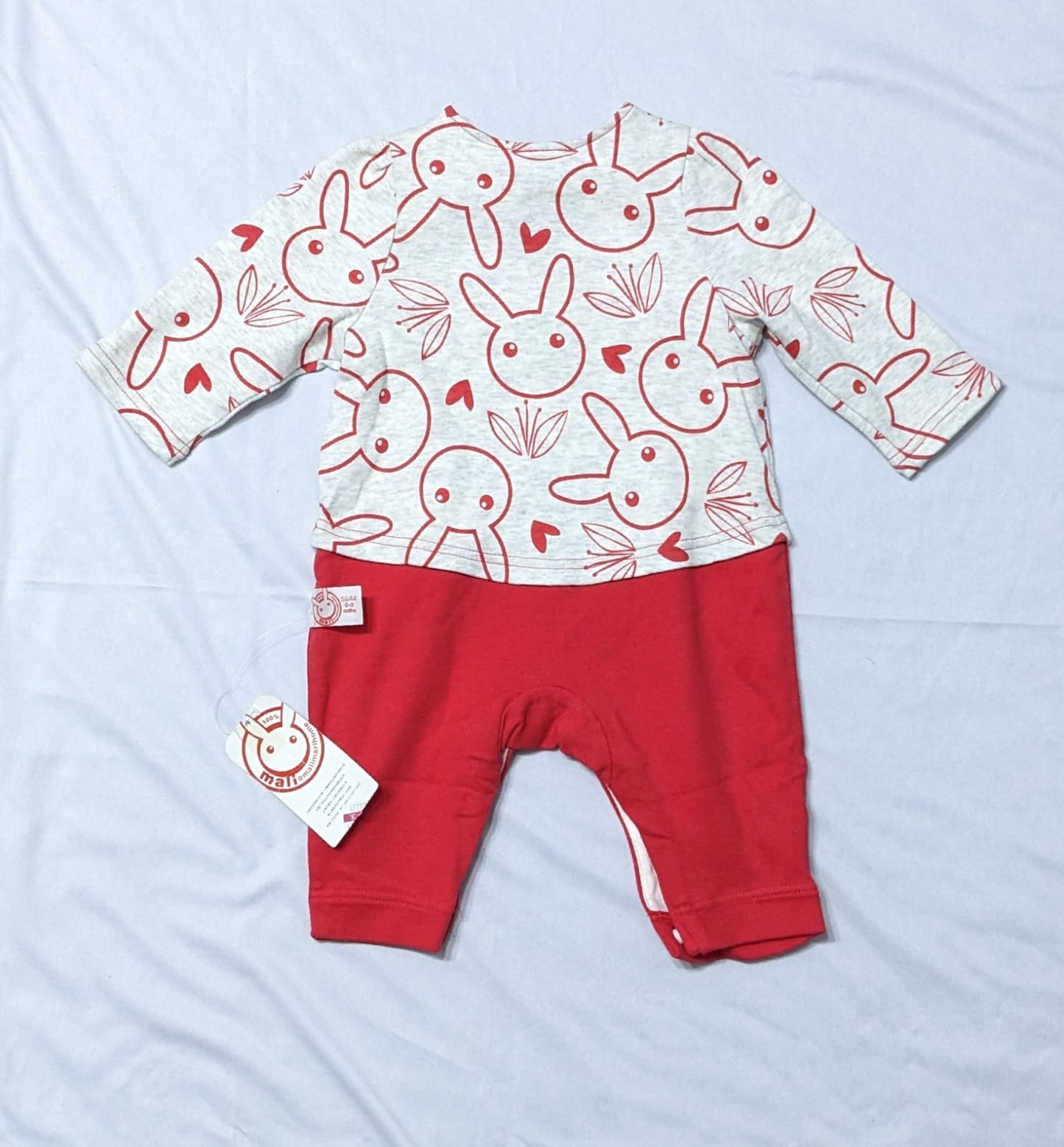 FULL SLEEVES DOUBLE COTTON FULL BODY ROMPER CM0124