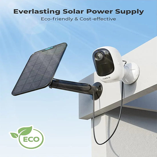 Reolink argus 2e with solar panel with box and accessories 1920*1080 2mp camera with IR night vision 2-way talk waterproof motion detection