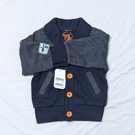 DOUBLE COTTON FULL SLEEVES WHITE LINING BABY SHIRT CM0214