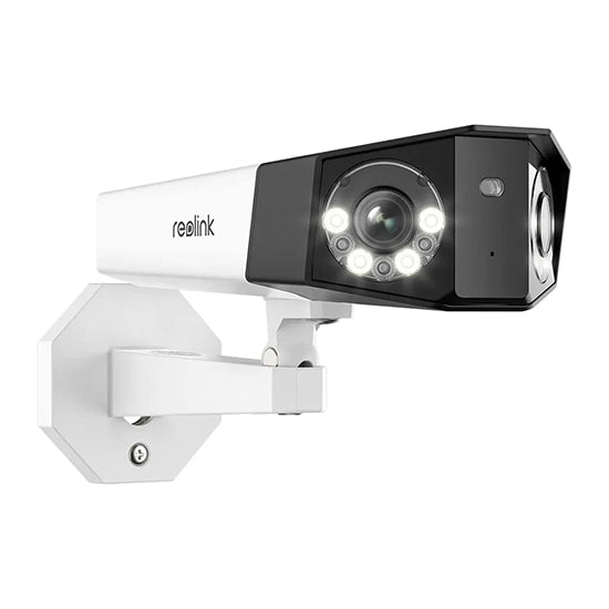 Reolink duo 2 poe 8mp dual lens camera each lens is 8mp 180° wide angle colour night vision 256gb memory card supported two way talk (Colour fade) WITH LOCAL STAND WITHOUT BOX