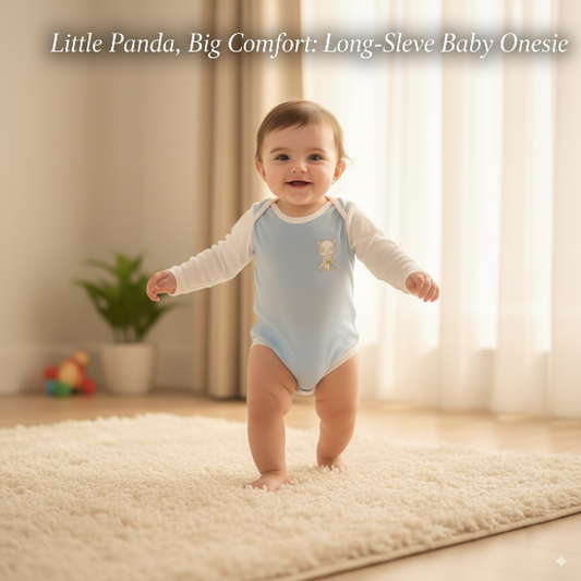 Sky Blue Baby Romper with White Collar & full Sleeves – Organic Cotton Art number CM0011