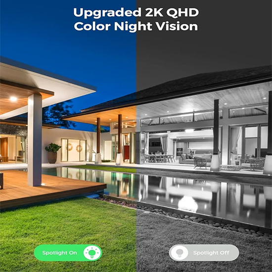 Reolink lumus box pack power adapter included with complete accessories camera with 2 way audio colour night vision 1920*1080 camera