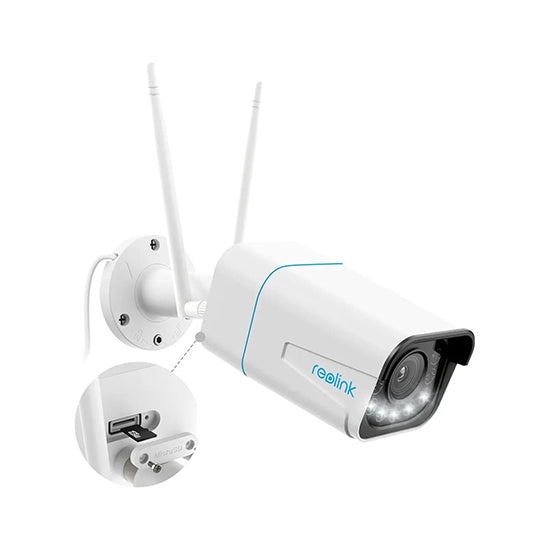 Reolink rlc 511wa 5mp wired and wifi camera with colour night vision two way audio 5× optial zoom without box