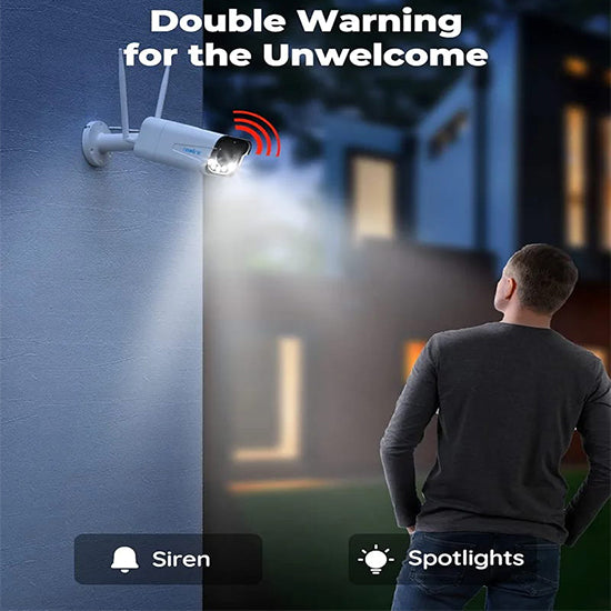 Reolink rlc 511wa 5mp wired and wifi camera with colour night vision two way audio 5× optial zoom without box