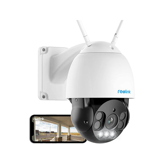 Reolink rlc 523wa 5mp 360° ptz wired and wifi camera With 5× optial zoom coulor night vision auto tracking (without box)complete accessories