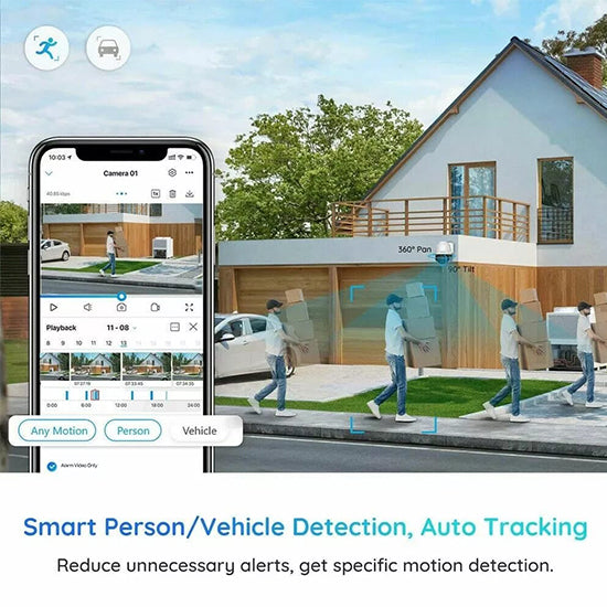 Reolink RLC-823A 8mp 360° ptz  wired  With 5× optial zoom coulor night vision auto tracking (without box)