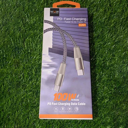 100w pd fast charging data cable X201 USB C to C length 1m