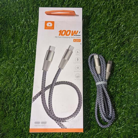 100w pd fast charging data cable X201 USB C to C length 1m