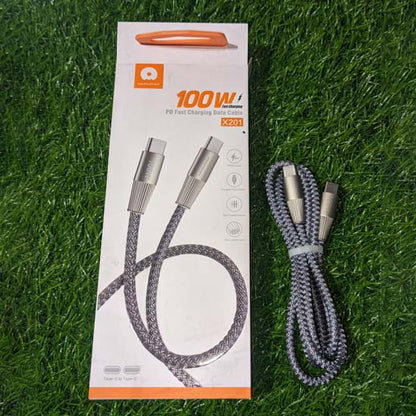 100w pd fast charging data cable X201 USB C to C length 1m