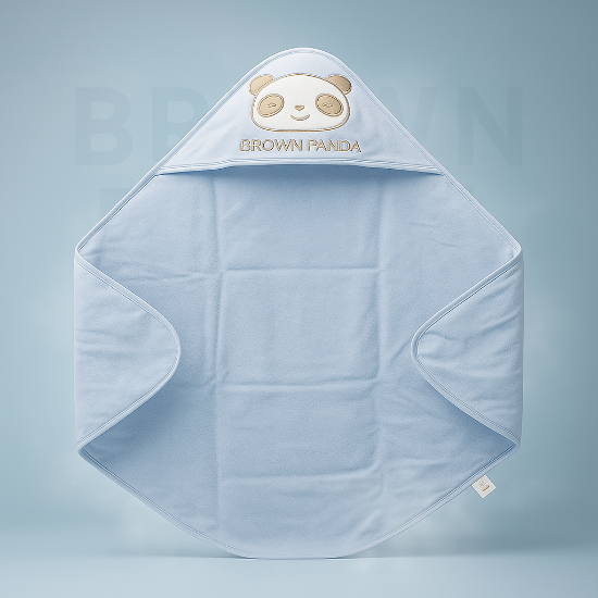 Brown Panda Baby Wrap Mid-Season & Winter Soft & Warm Art No. CM0028-35