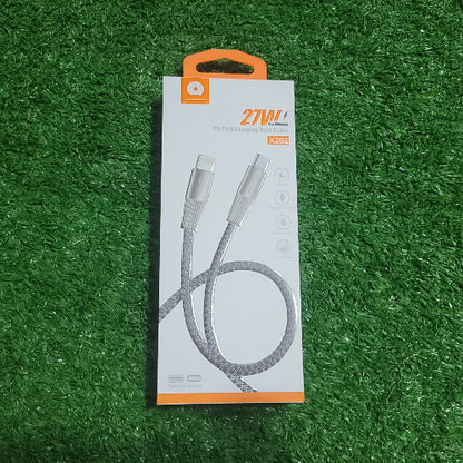 WUW 27W Pd Fast Charging Cable X202 type C to Lightning 1M Metal Heads Pack of 12