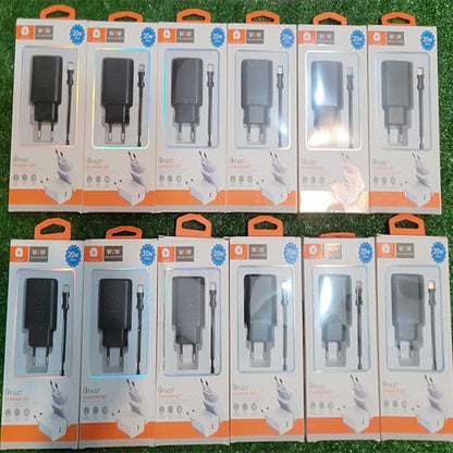 Wuw 20W Type-C Output Adapter With Type-C To Lightning Cable