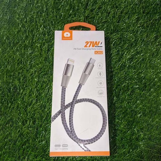 27w pd fast charging data cable X202  USB C to lightning length 1m