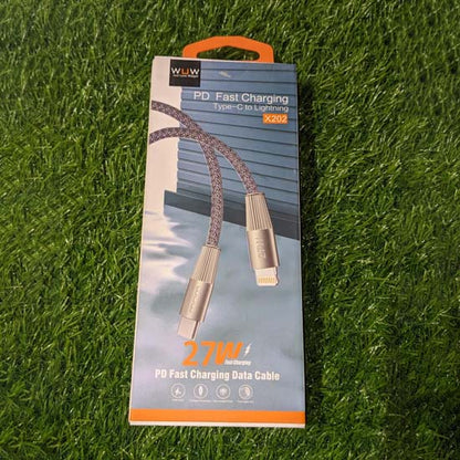 27w pd fast charging data cable X202  USB C to lightning length 1m