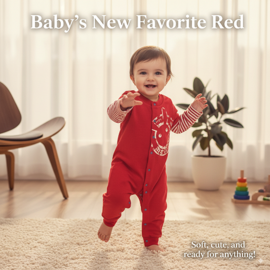 DOUBLE COTTON BED FULL BODY BABY ROMPER WITH WHITE LINING FULL SLEEVES CM0220