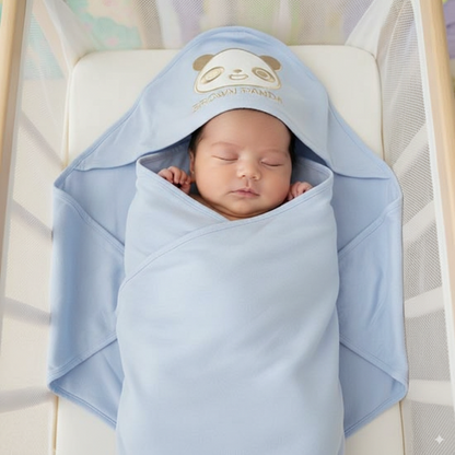 Brown Panda Baby Wrap Mid-Season & Winter Soft & Warm Art No. CM0028-35