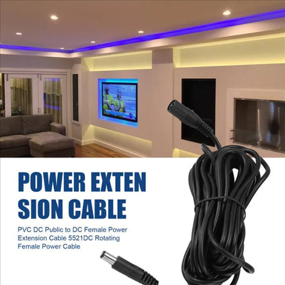 5m Dc extension cable female to male plug