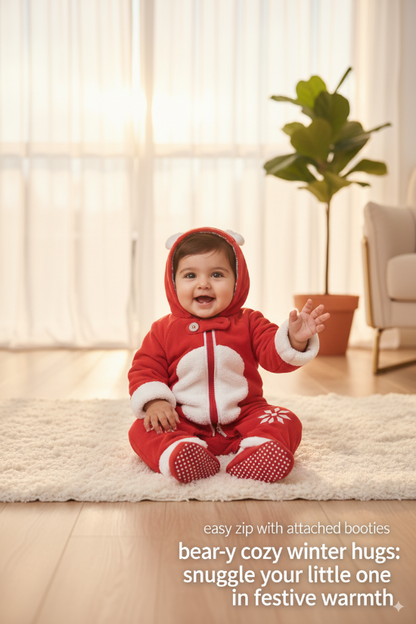 Double cotton with polyester filling Full body romper/Hoodie CM0086
